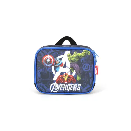Lancheira Escolar Luxcel Avengers Preta LA42333AG