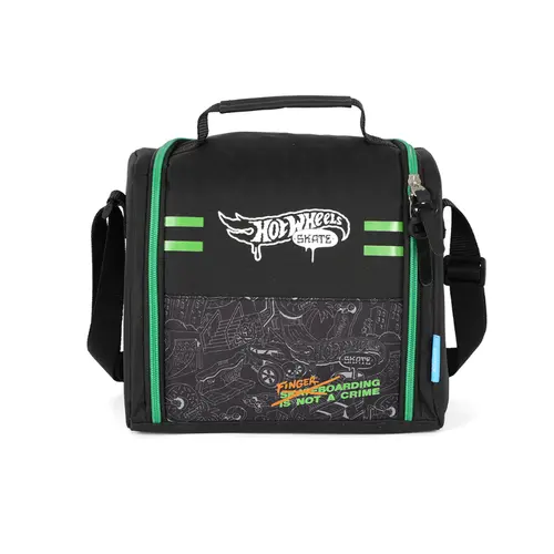 Lancheira Escolar Luxcel Hot Wheels Verde LA50003HW