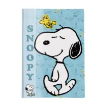 Pasta Aba e Elástico PP Ofício 332mmx232mm Snoopy