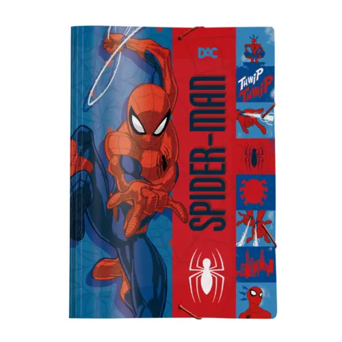 Pasta Aba e Elástico PP Ofício 332mmx232mm Spider Man