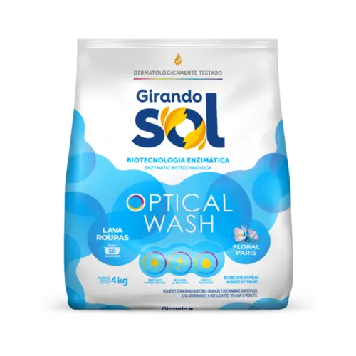 Sabão em Pó 4kg em Sachet Girando Sol Azul Floral Paris