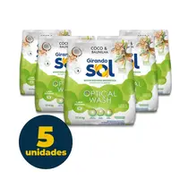 SABAO PO 4KG EM SACHET GIRANDO SOL COCO & BAUNILHA 5 PCT