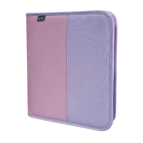 Pasta Fichário Universitário 270 x 343mm 4 Argolas ACP Bicolor Rosa e Lilás