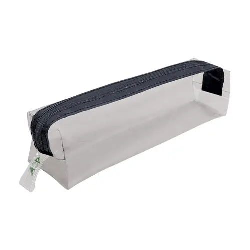 Estojo 1 Zíper ACP Cristal Joy Transparente Zíper Preto
