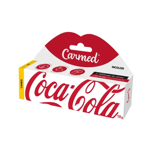 Hidratante Labial Carmed Coca-Cola Incolor 10g