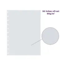 Refil Pontilhado Caderno Inteligente Médio 25,5CMX19CM 50FL 90G
