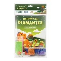 Livro Infantil Pintura com Diamantes Dinossauros Todolivro
