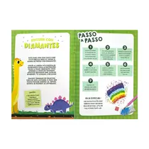 Livro Infantil Pintura com Diamantes Dinossauros Todolivro