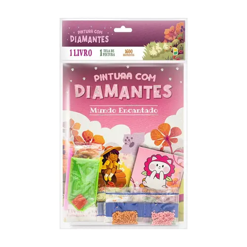 Livro Infantil Pintura com Diamantes Mundo Encantado Todolivro