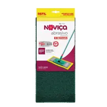 Refil Mop Fibra Manta Esponja Abrasiva para Limpeza Pesada Bettanin 39cm x 15cm x 5cm