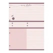 Bloco para Fichário Colegial 177x240mm 80 Folhas Larissa Manoela by Animativa Doce Romance