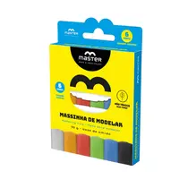 Massa de Modelar Amido 90g Master com 6 Cores