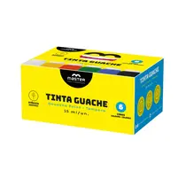 Tinta Guache 15ml Master com 6 Cores
