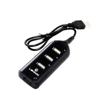 Hub USB 2.0 Lehmox com 4 Portas Preto