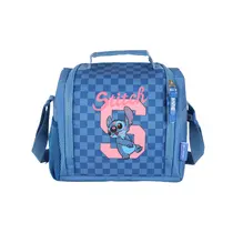Lancheira Escolar Luxcel Stitch Azul LA50053SC