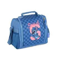 Lancheira Escolar Luxcel Stitch Azul LA50053SC