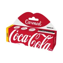 Hidratante Labial Carmed Coca-Cola Vermelho 10g