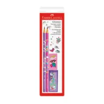 Kit Escolar 4 Peças Glimmer Viagem Faber Castell