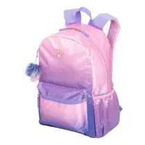 MOCHILA FEM JOVEM S/RODA M SESTINI CAPRICHO PAETE ROSA/LILAS
