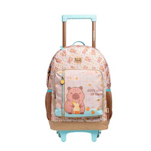 Mochila Infantil com Rodas Xeryus Capivara Brownie
