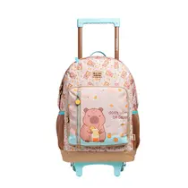 Mochila Infantil com Rodas Xeryus Capivara Brownie