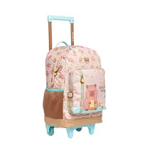Mochila Infantil com Rodas Xeryus Capivara Brownie
