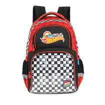 Mochila Jovem Sem Rodas Luxcel Hot Wheels Vermelha MS49981HW