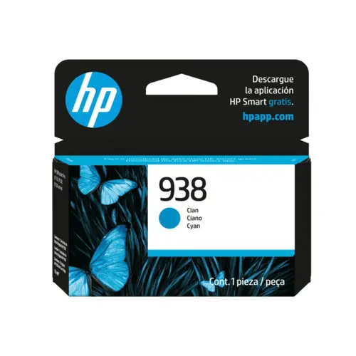 Cartucho HP 938 Ciano Original 4S6X5PL para HP OfficeJet Pro