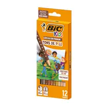 Lápis de Cor 12 Cores BIC Kids Tons de Pele