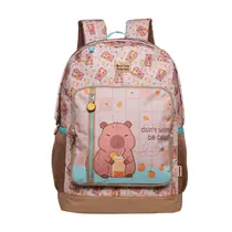 Mochila Infantil com Alça Xeryus Capivara Brownie