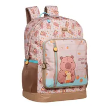 Mochila Infantil com Alça Xeryus Capivara Brownie