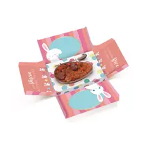 CAIXA PRESENTE OVO DE COLHER 350G 17,5CMX13,5CMX10CM CROMUS COELHINHOS ROSA 10 UN