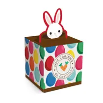 Caixa Presente Pop Up 7x7x7cm Cromus Ovos Coloridos