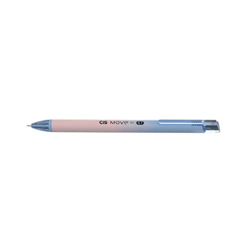 Caneta Esferográfica Retrátil CIS 0.7mm Move RT Azul/Rosa
