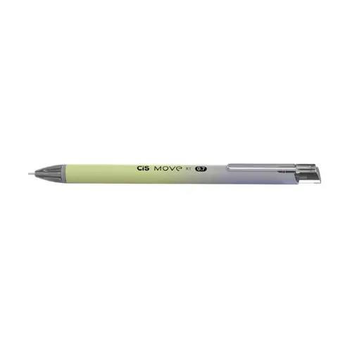 Caneta Esferográfica Retrátil CIS 0.7mm Move RT Preto/Verde