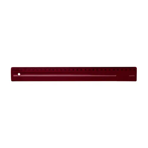 Régua Plástica 30cm Dello Aromas Cereja