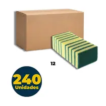 ESPONJA LOUCA DUPLA FACE 100X71X18MM BETTANIN SOLUTION 240 UN
