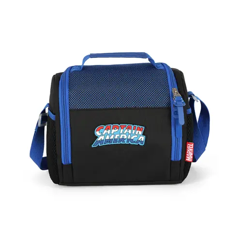 Lancheira Escolar Luxcel Avengers Capitão América Azul LA50024AG