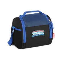 Lancheira Escolar Luxcel Avengers Capitão América Azul LA50024AG