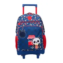 Mochila Infantil com Rodas Xeryus College Panda Pipoca