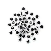 Olhos Móveis para Artesanato 10mm Pacote com 50 Unidades