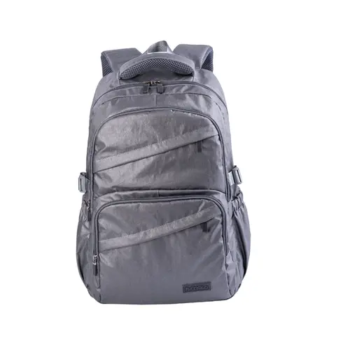 Mochila Jovem com Alça G Pack N'Go Crinkle Metalizada Grafite