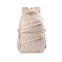 Mochila Jovem com Alça G Pack N'Go Crinkle Metalizada Dourada