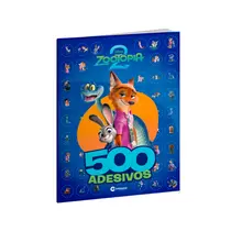 Livro Infantil Culturama 500 Adesivos Disney Zootopia 2