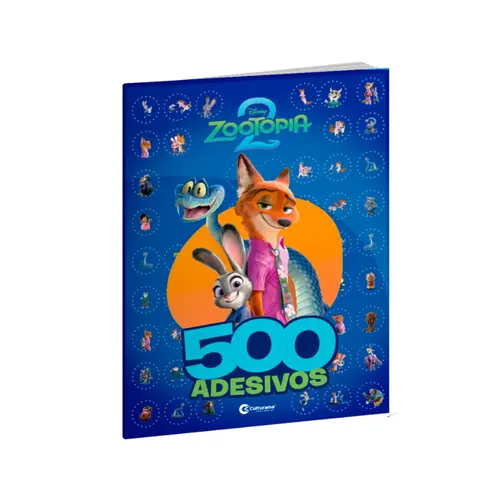 LIVRO INF CULTURAMA 500 ADESIVOS DISNEY ZOOTOPIA 2 20 UN