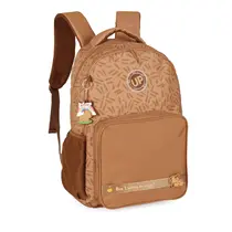 Mochila Jovem Sem Rodas Luxcel Up4You Capivara Marrom MS49651UP