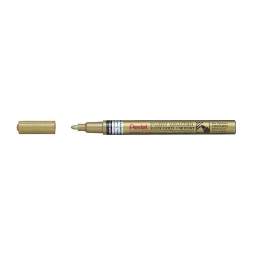 Marcador Permanente Multiuso Paint Marker Dourado Pentel