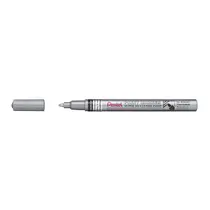 Marcador Permanente Multiuso Paint Marker Prata Pentel