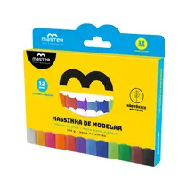 Massa de Modelar Amido 180g Master com 12 Cores