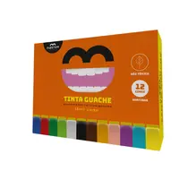Tinta Guache 15ml Master com 12 Cores